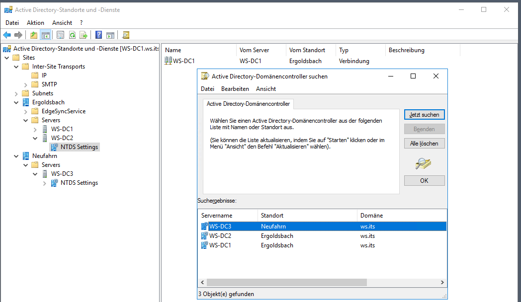 Serie „Migration auf Windows Server 2019“ – Migration des ersten Domain Controllers (WS-DC1)