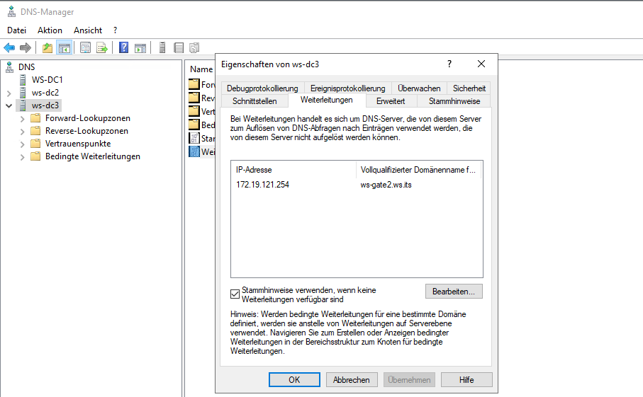 Serie „Migration auf Windows Server 2019“ – Migration des dritten Domain Controllers (WS-DC3)