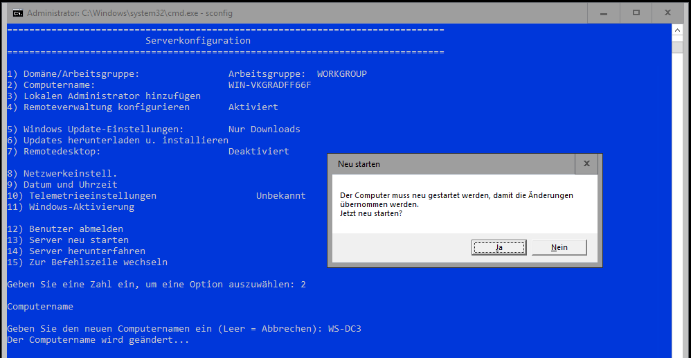 Serie „Migration auf Windows Server 2019“ – Migration des dritten Domain Controllers (WS-DC3)