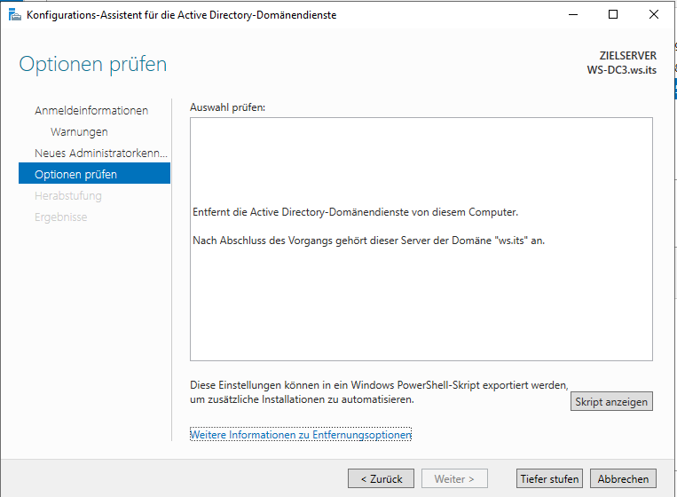 Serie „Migration auf Windows Server 2019“ – Migration des dritten Domain Controllers (WS-DC3)