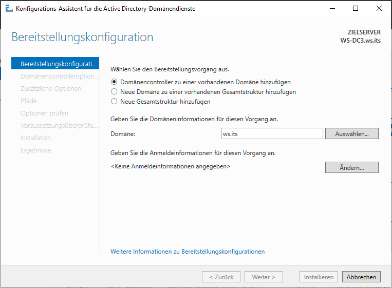 Serie „Migration auf Windows Server 2019“ – Migration des dritten Domain Controllers (WS-DC3)