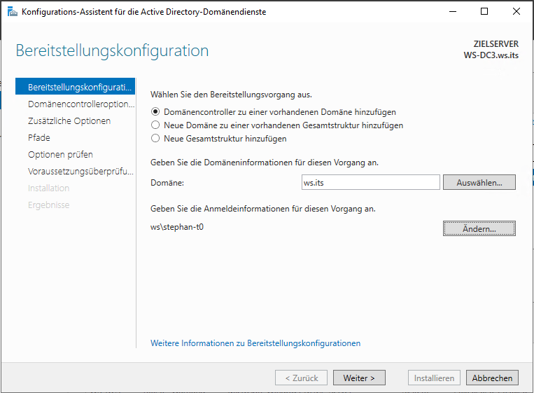 Serie „Migration auf Windows Server 2019“ – Migration des dritten Domain Controllers (WS-DC3)