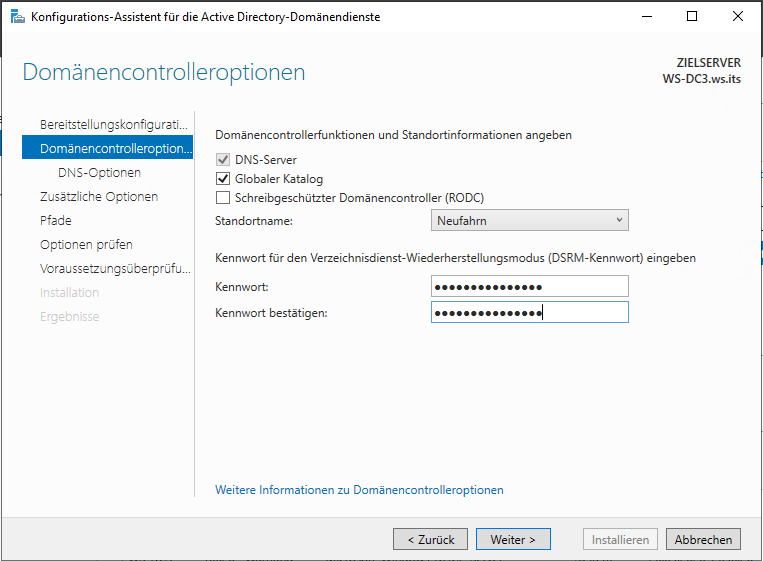 Serie „Migration auf Windows Server 2019“ – Migration des dritten Domain Controllers (WS-DC3)