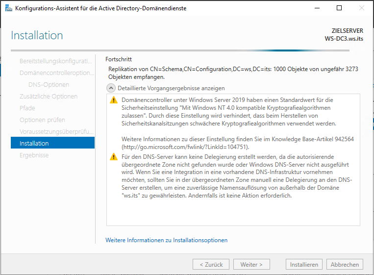 Serie „Migration auf Windows Server 2019“ – Migration des dritten Domain Controllers (WS-DC3)