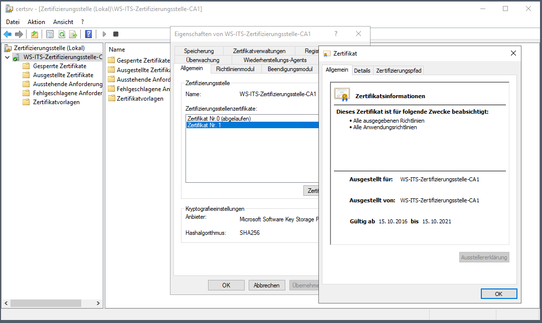 Serie „Migration auf Windows Server 2019“ – Migration der PKI