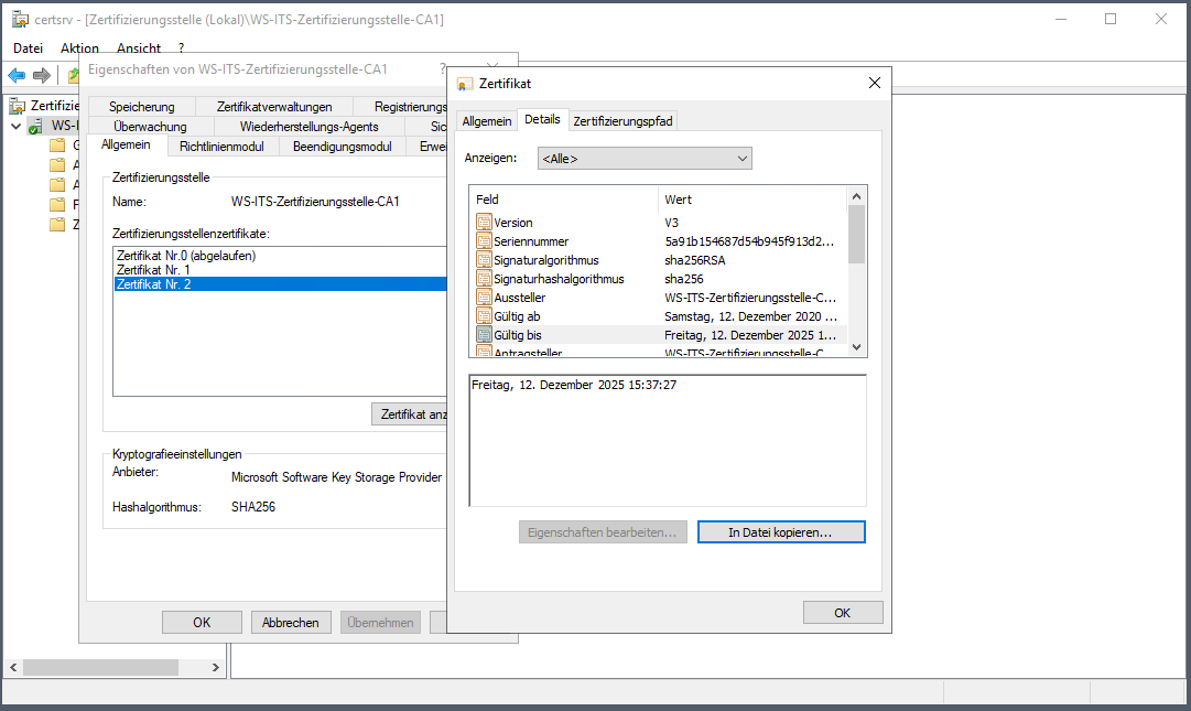 Serie „Migration auf Windows Server 2019“ – Migration der PKI