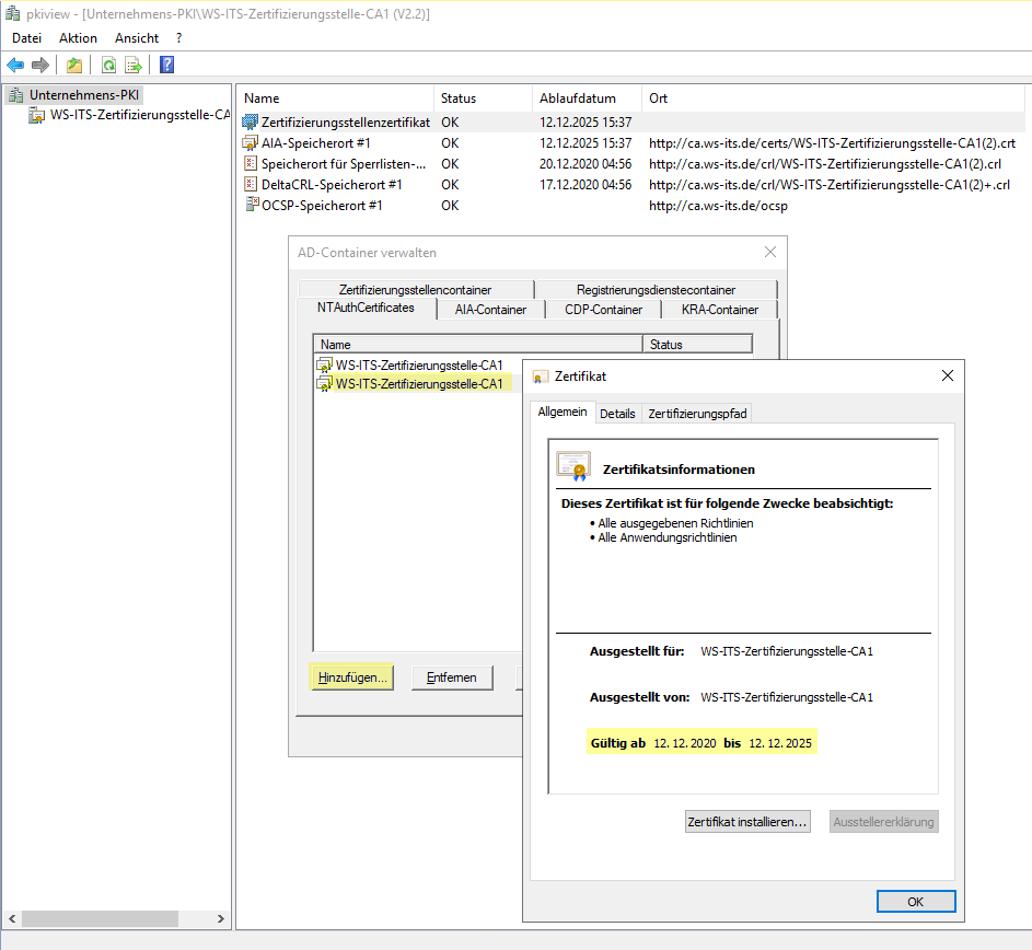 Serie „Migration auf Windows Server 2019“ – Migration der PKI