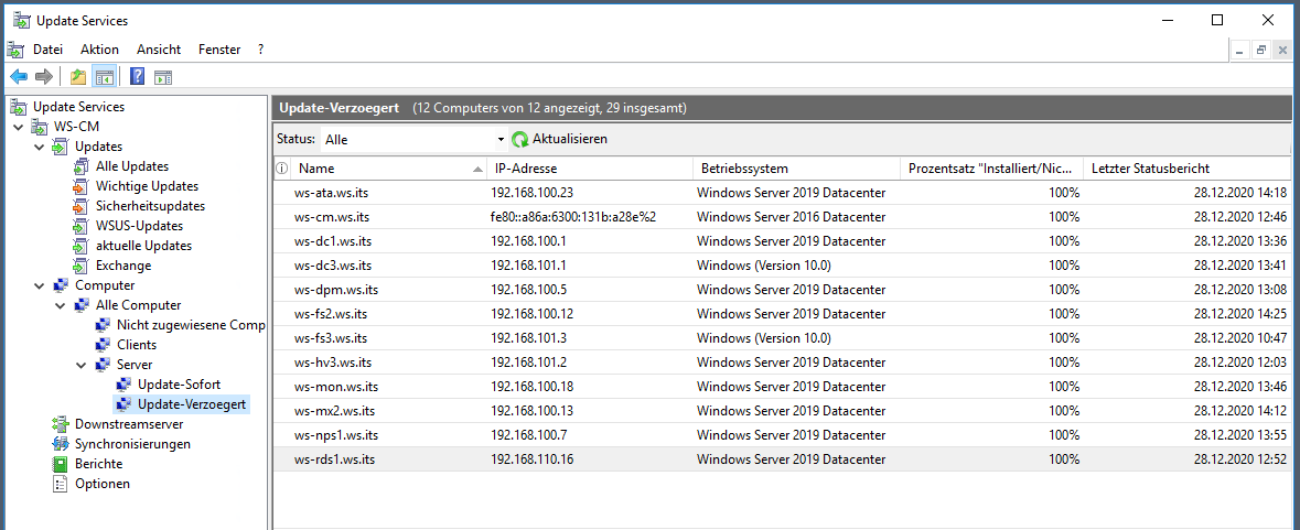 Serie „Migration auf Windows Server 2019“ – Migration eines WSUS-Servers (WS-WSUS)