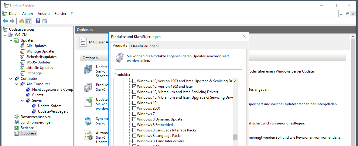 Serie „Migration auf Windows Server 2019“ – Migration eines WSUS-Servers (WS-WSUS)