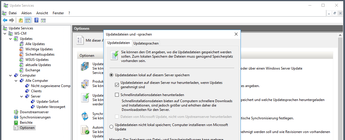 Serie „Migration auf Windows Server 2019“ – Migration eines WSUS-Servers (WS-WSUS)