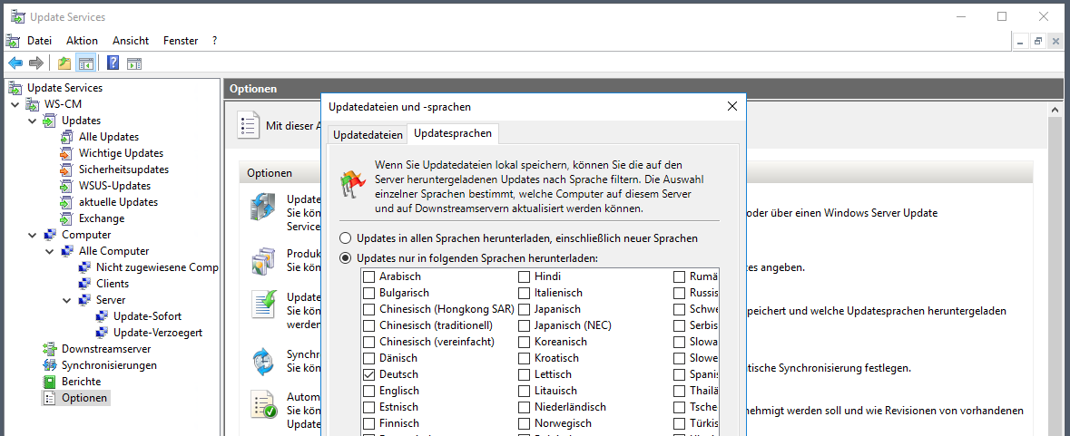 Serie „Migration auf Windows Server 2019“ – Migration eines WSUS-Servers (WS-WSUS)