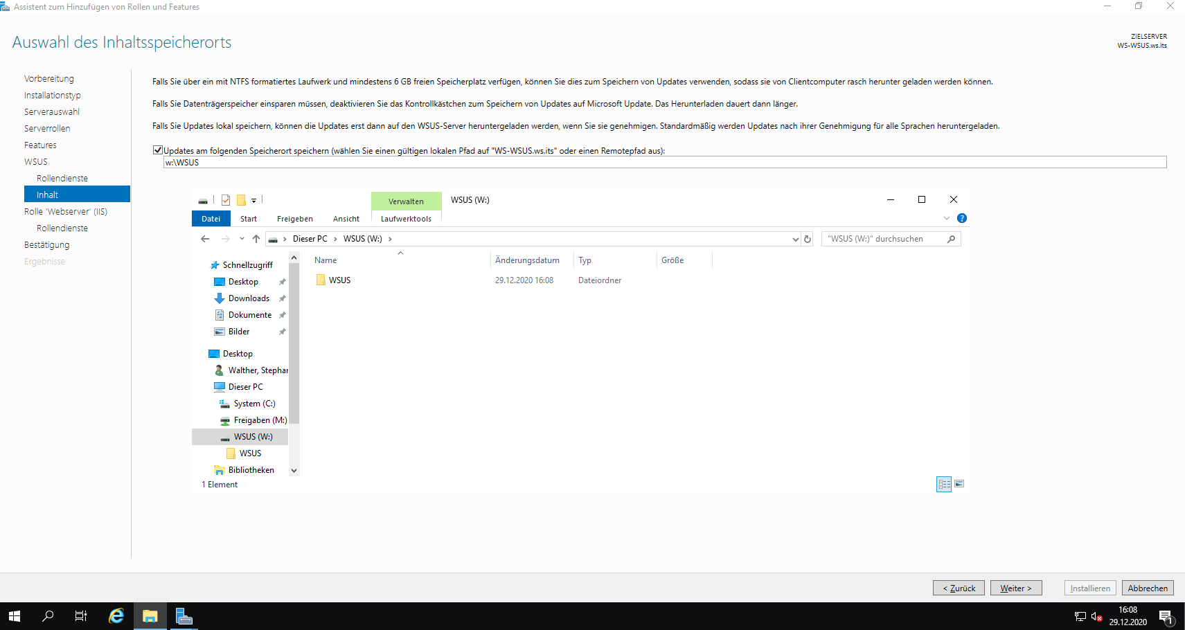 Serie „Migration auf Windows Server 2019“ – Migration eines WSUS-Servers (WS-WSUS)