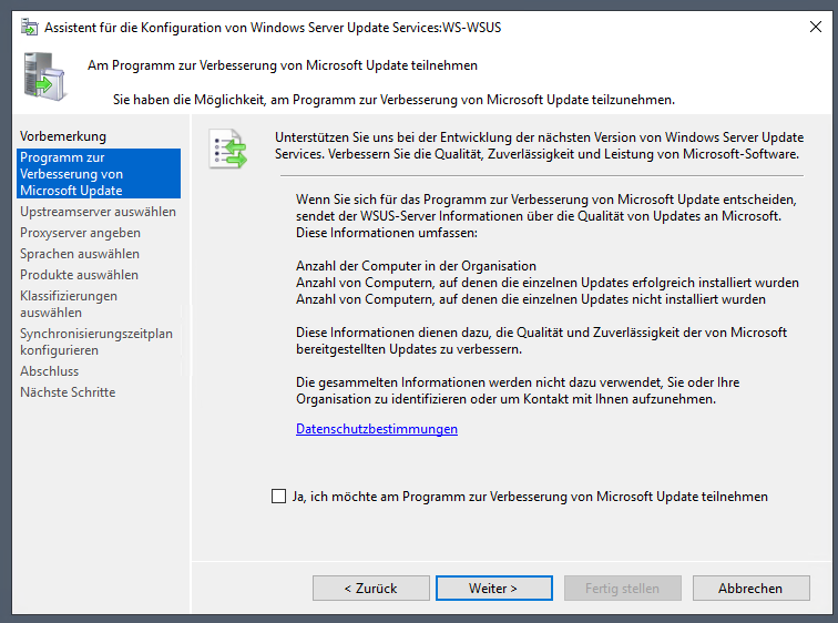 Serie „Migration auf Windows Server 2019“ – Migration eines WSUS-Servers (WS-WSUS)