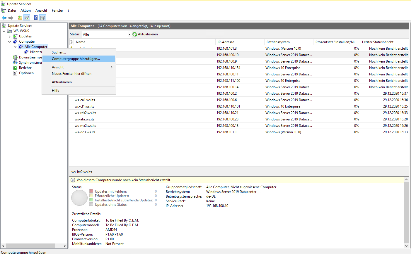 Serie „Migration auf Windows Server 2019“ – Migration eines WSUS-Servers (WS-WSUS)