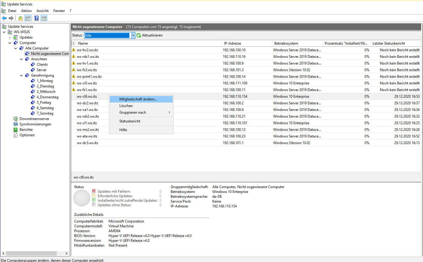 Serie „Migration auf Windows Server 2019“ – Migration eines WSUS-Servers (WS-WSUS)