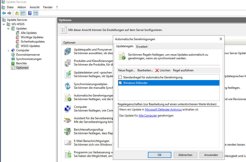 Serie „Migration auf Windows Server 2019“ – Migration eines WSUS-Servers (WS-WSUS)