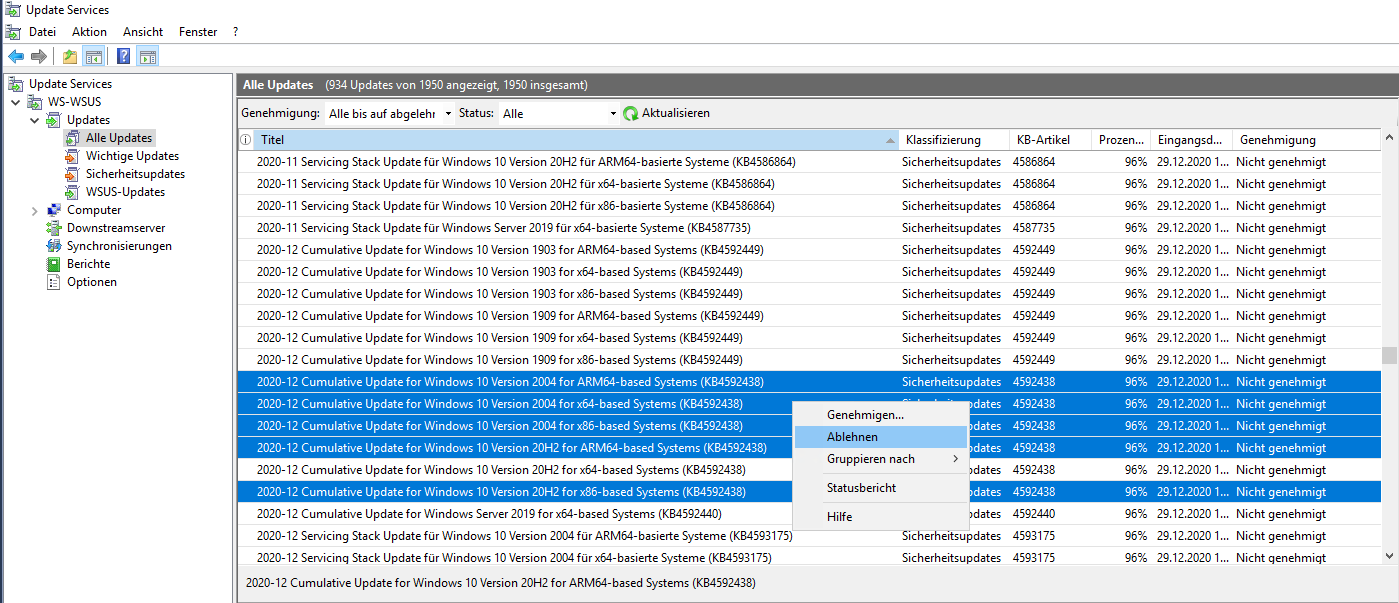 Serie „Migration auf Windows Server 2019“ – Migration eines WSUS-Servers (WS-WSUS)