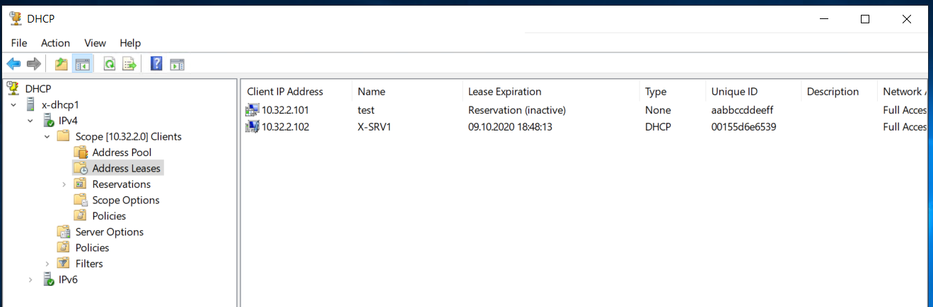 Migration eines DHCP-Services