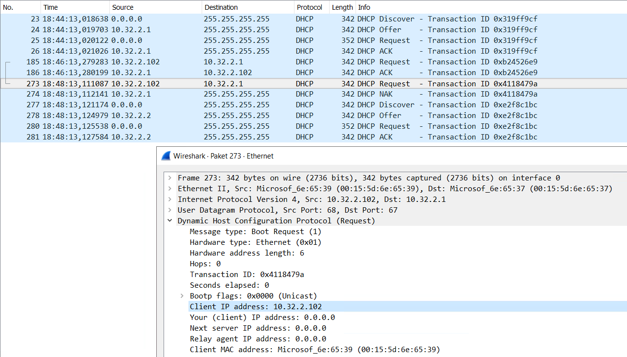 Migration eines DHCP-Services