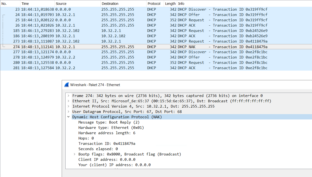 Migration eines DHCP-Services