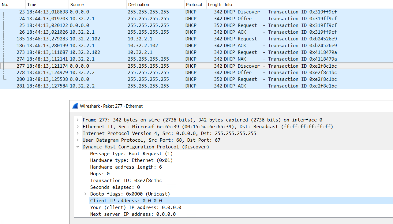 Migration eines DHCP-Services