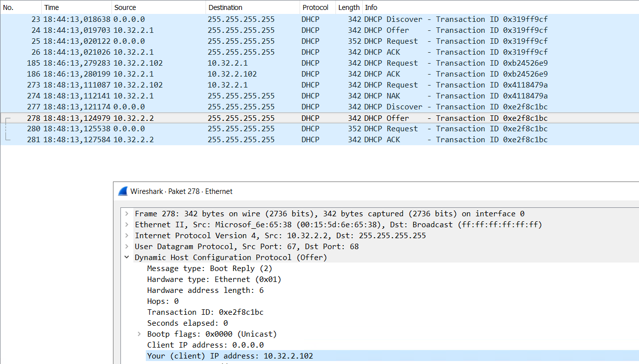 Migration eines DHCP-Services