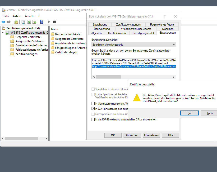 ADCS Online Responder Fehler 0x80092013