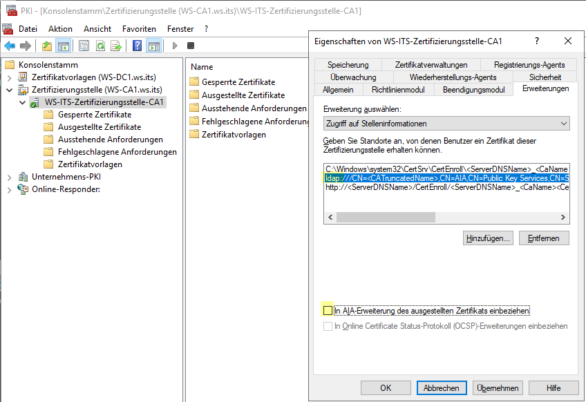 Serie „Migration auf Windows Server 2019“ – Migration der PKI