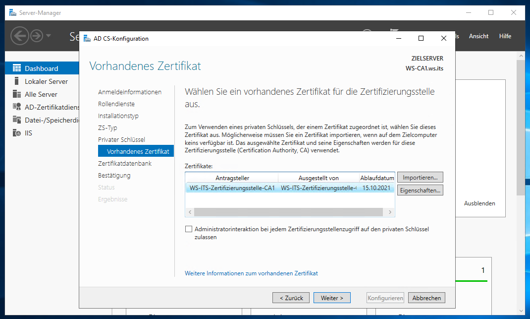 Serie „Migration auf Windows Server 2019“ – Migration der PKI