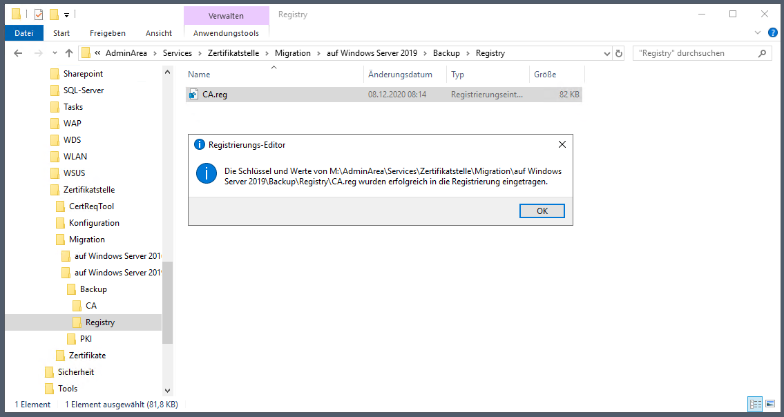 Serie „Migration auf Windows Server 2019“ – Migration der PKI