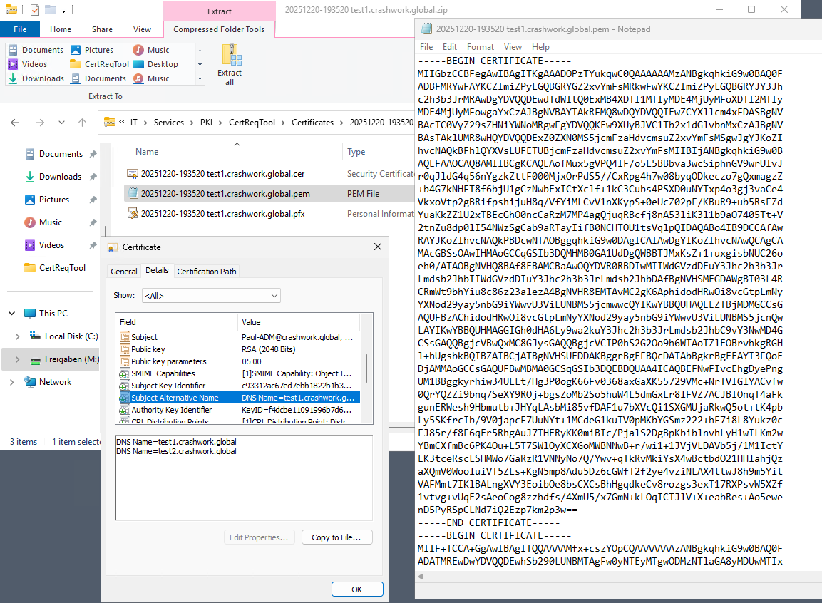 Powershell-Script „Certificate Request Tool“
