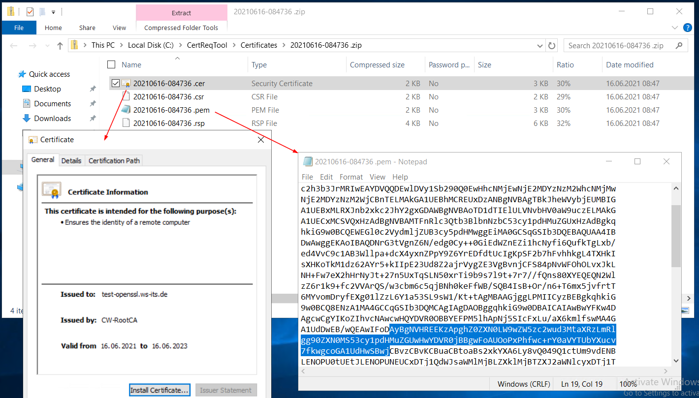 Powershell-Script &#8222;Certificate Request Tool&#8220;