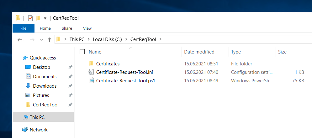 Powershell-Script &#8222;Certificate Request Tool&#8220;