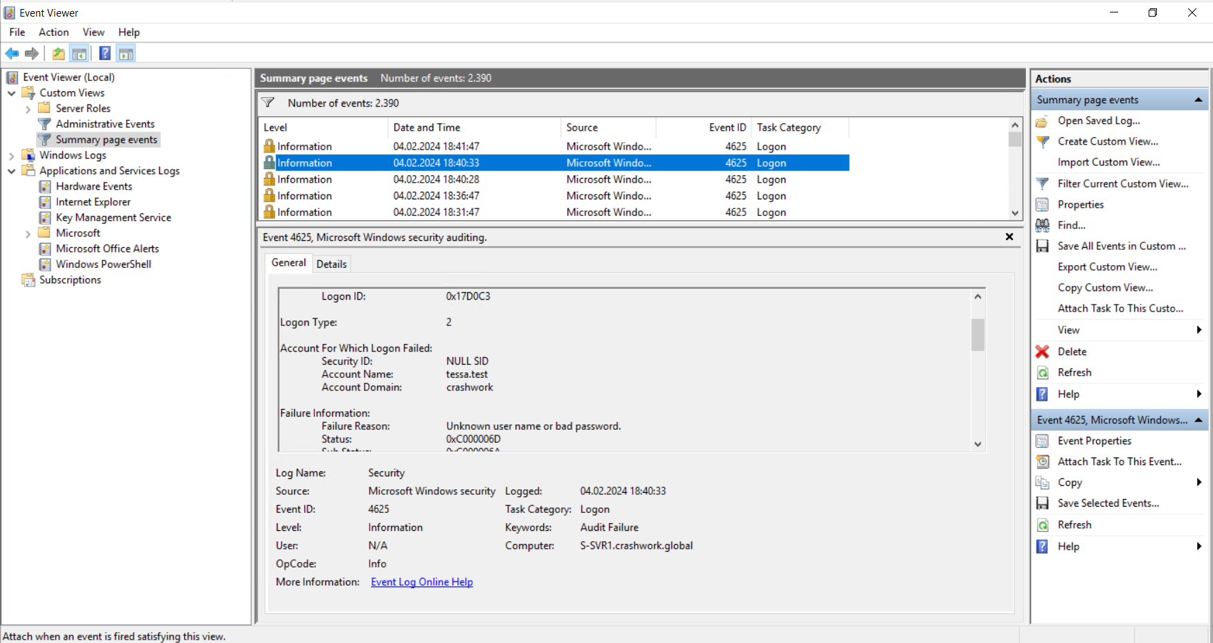 Windows Eventlog Forwarding