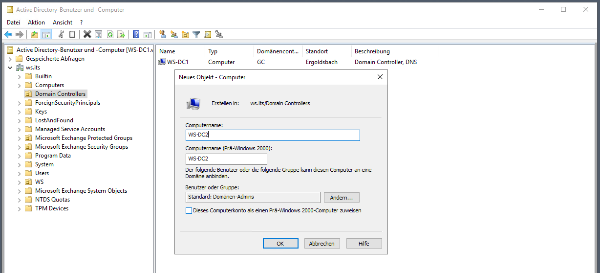 Austausch eines defekten Domain Controllers
