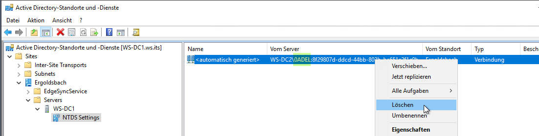 Austausch eines defekten Domain Controllers